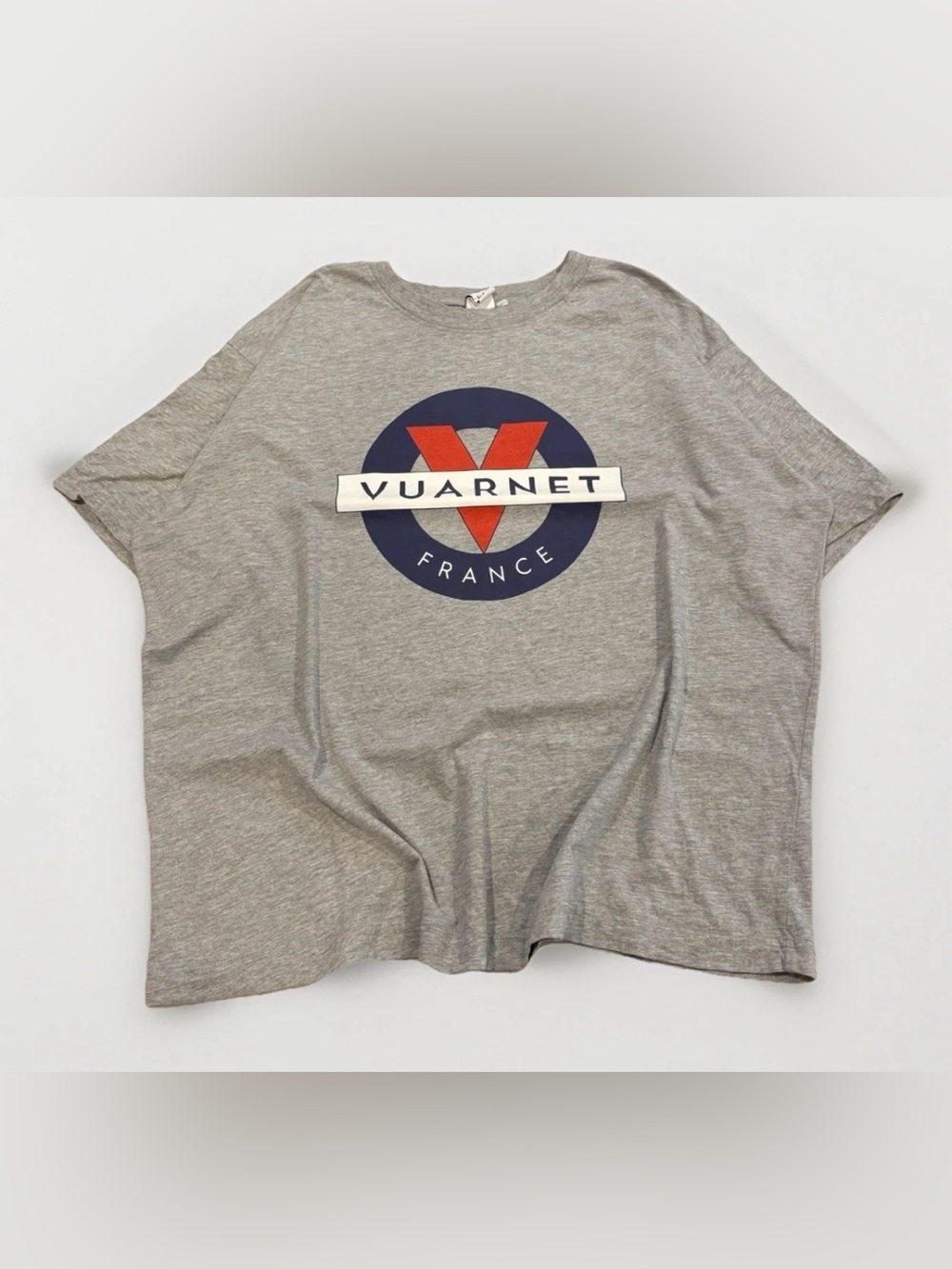 Vuarnet France T-Shirt Size 2XL For/Pour Hyba Rare Tee Gray Big Logo